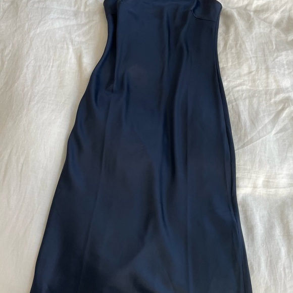 Little Mistress Asymmetrical Navy Dress - Picture 1 of 4